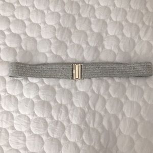 Silver shimmer stretchy belt